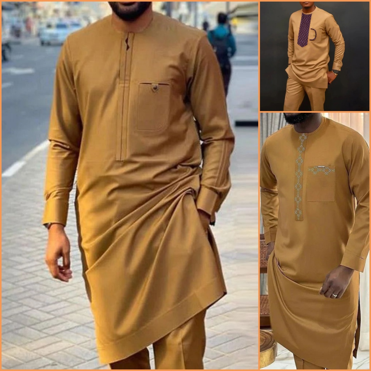 Young Men Formal Wear - 2024 New African Traditional Men's Set