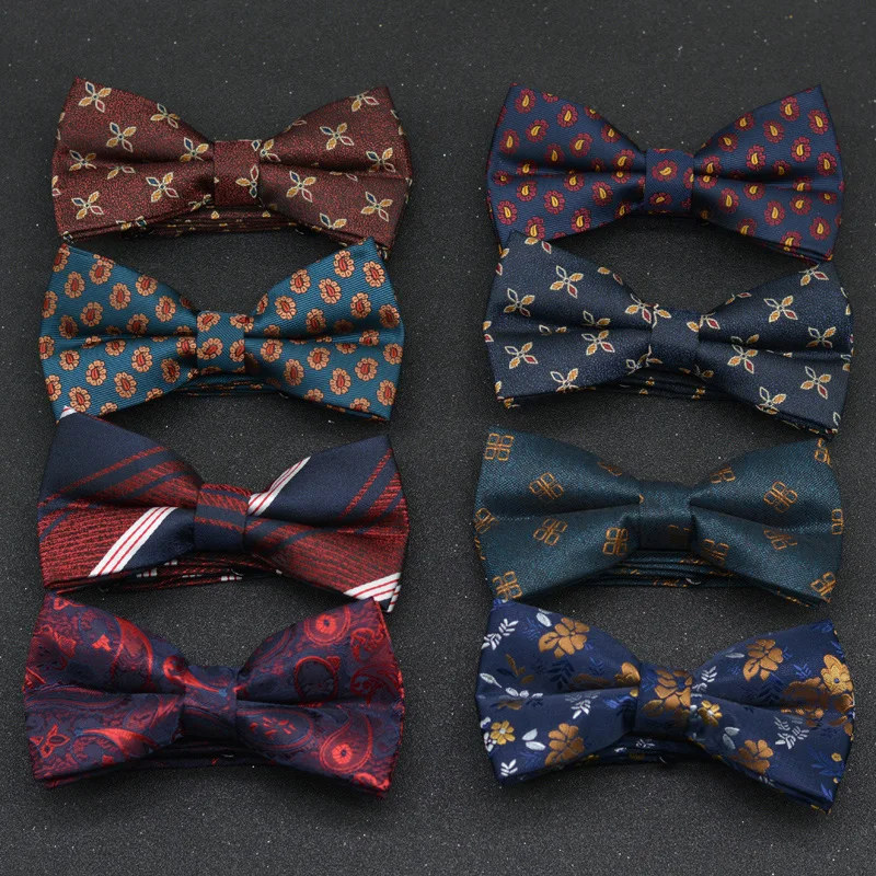 Men Formal Wear With Tie - Bow tie men wedding double groom