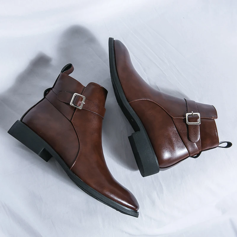 Fashion Designer Men's Pointed - đánh giá và giá Men Formal Wear With Boots