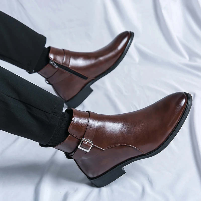 Fashion Designer Men's Pointed - đánh giá và giá Men Formal Wear With Boots