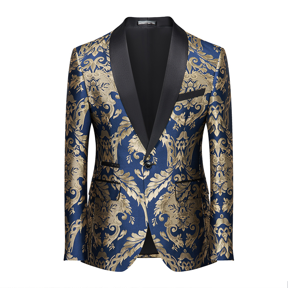 Luxurious Red & Gold Brocade T - đánh giá và giá Asian Men Formal Wear