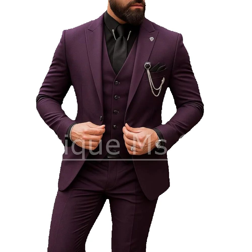 Men's 3 Piece Suit Single Brea - đánh giá và giá Men Formal Wear Jacket