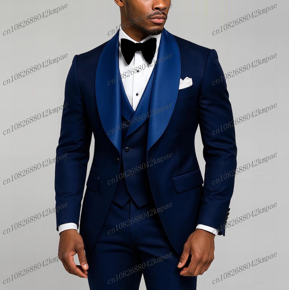 New Navy Blue Formal Men Suit  - đánh giá và giá Young Men Formal Wear