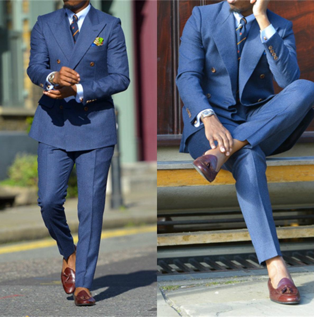 Màu Xanh Đen Chính Thức Nam Ph - đánh giá và giá Men Formal Wear Jacket