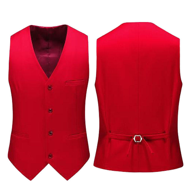 19 Colors Men Vest Solid Color - đánh giá và giá Young Men Formal Wear