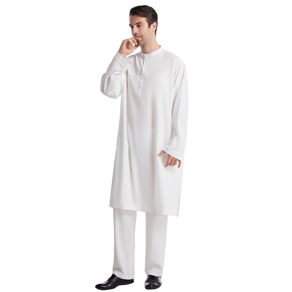 Muslim Men Jubba Thobe 2 Pice  - đánh giá và giá Arabic Formal Wear Men