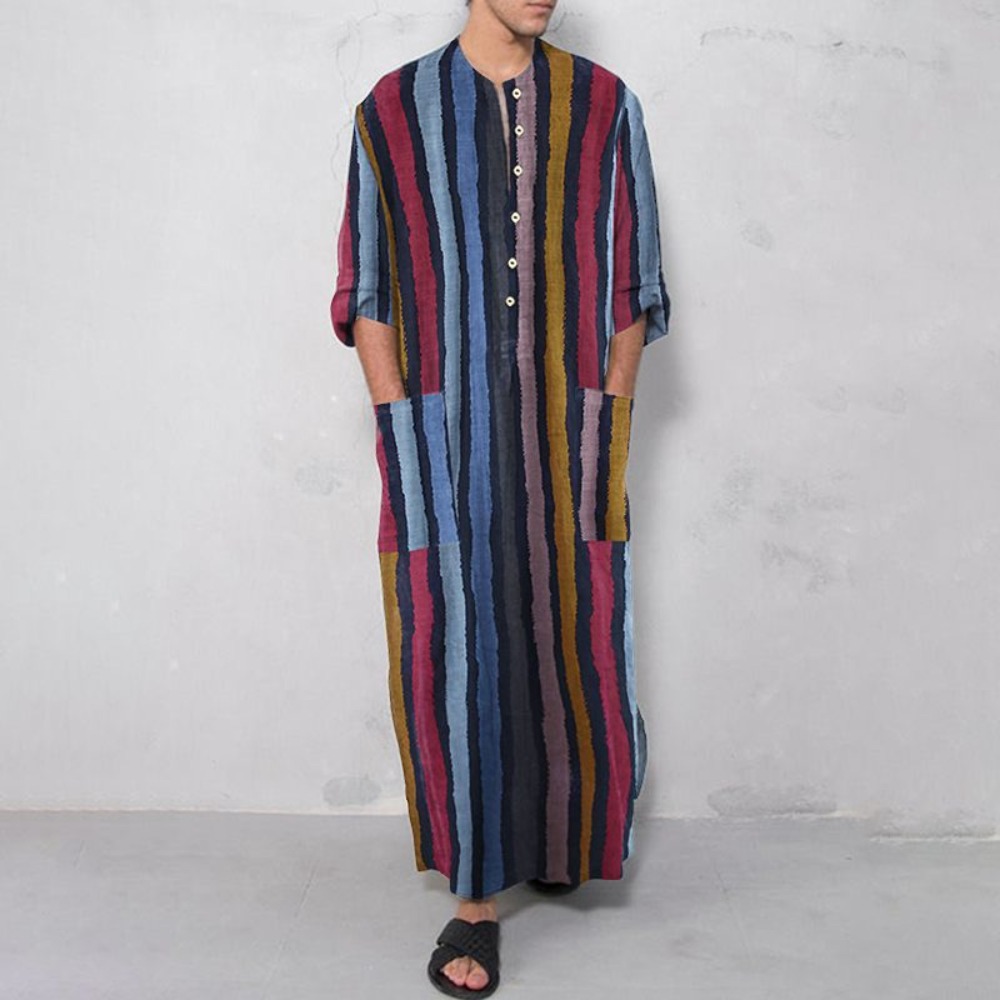 2026 New Striped Printed Musli - đánh giá và giá Arabic Formal Wear Men