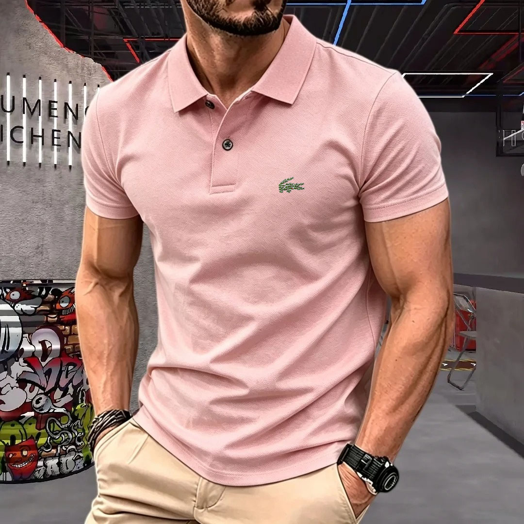 Man Short-Sleeved Polo Shirt L - đánh giá và giá Young Men Formal Wear