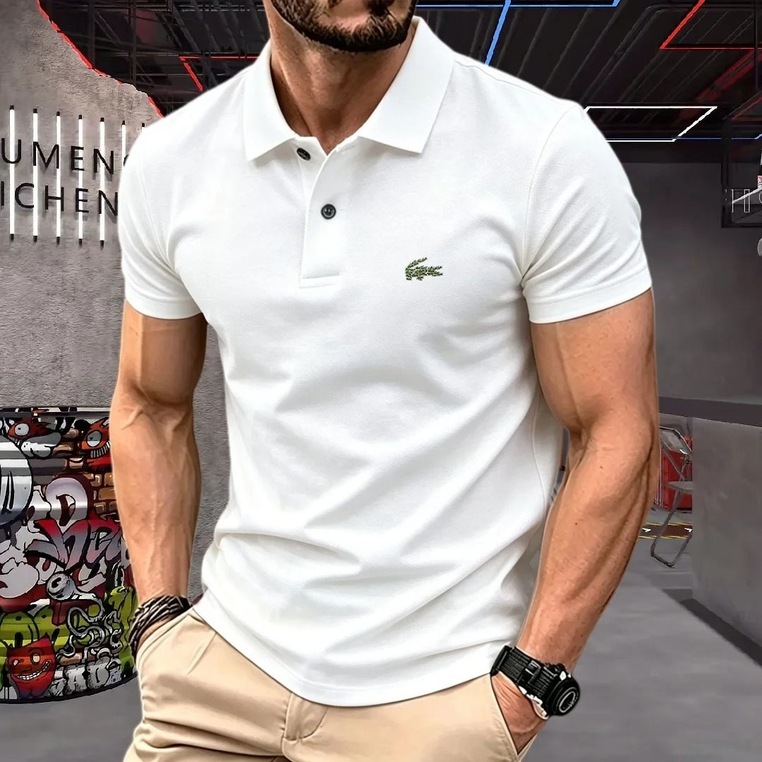 Man Short-Sleeved Polo Shirt L - đánh giá và giá Young Men Formal Wear