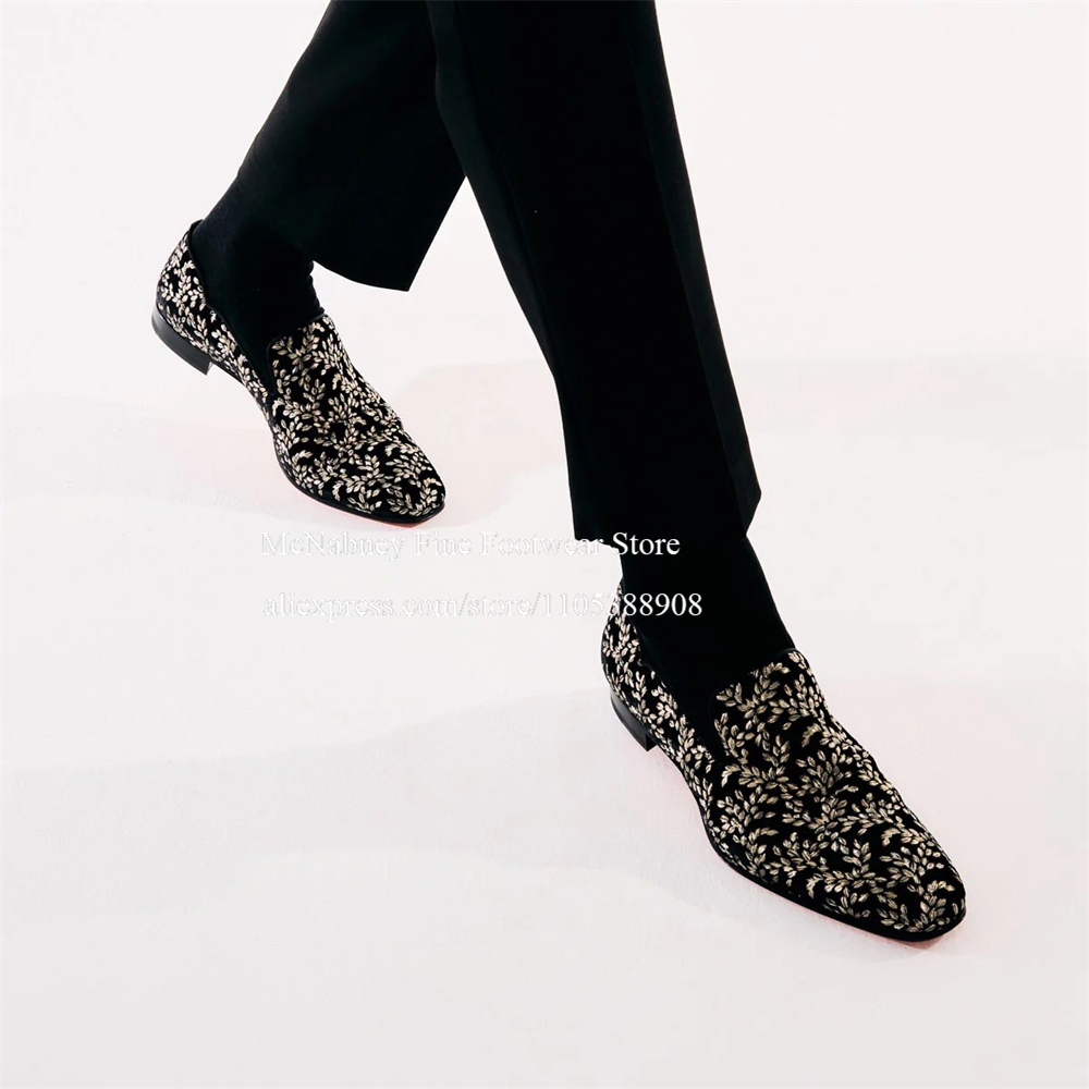 Black Silk Velvet Slip On Loaf - đánh giá và giá Men Formal Party Wear Dress