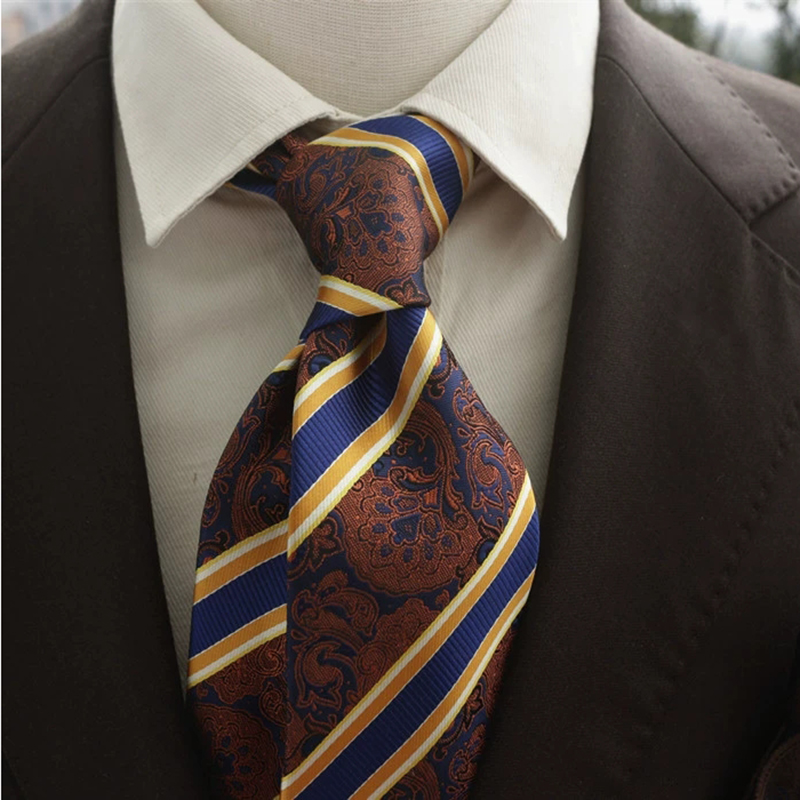 New Trendy Navy Brown Neckties - đánh giá và giá Men Formal Wear With Tie