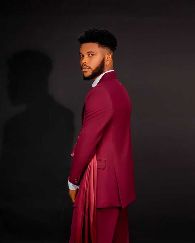 Red Men Suit Set 2 Pcs Blazer+ - đánh giá và giá Men Formal Wear Red