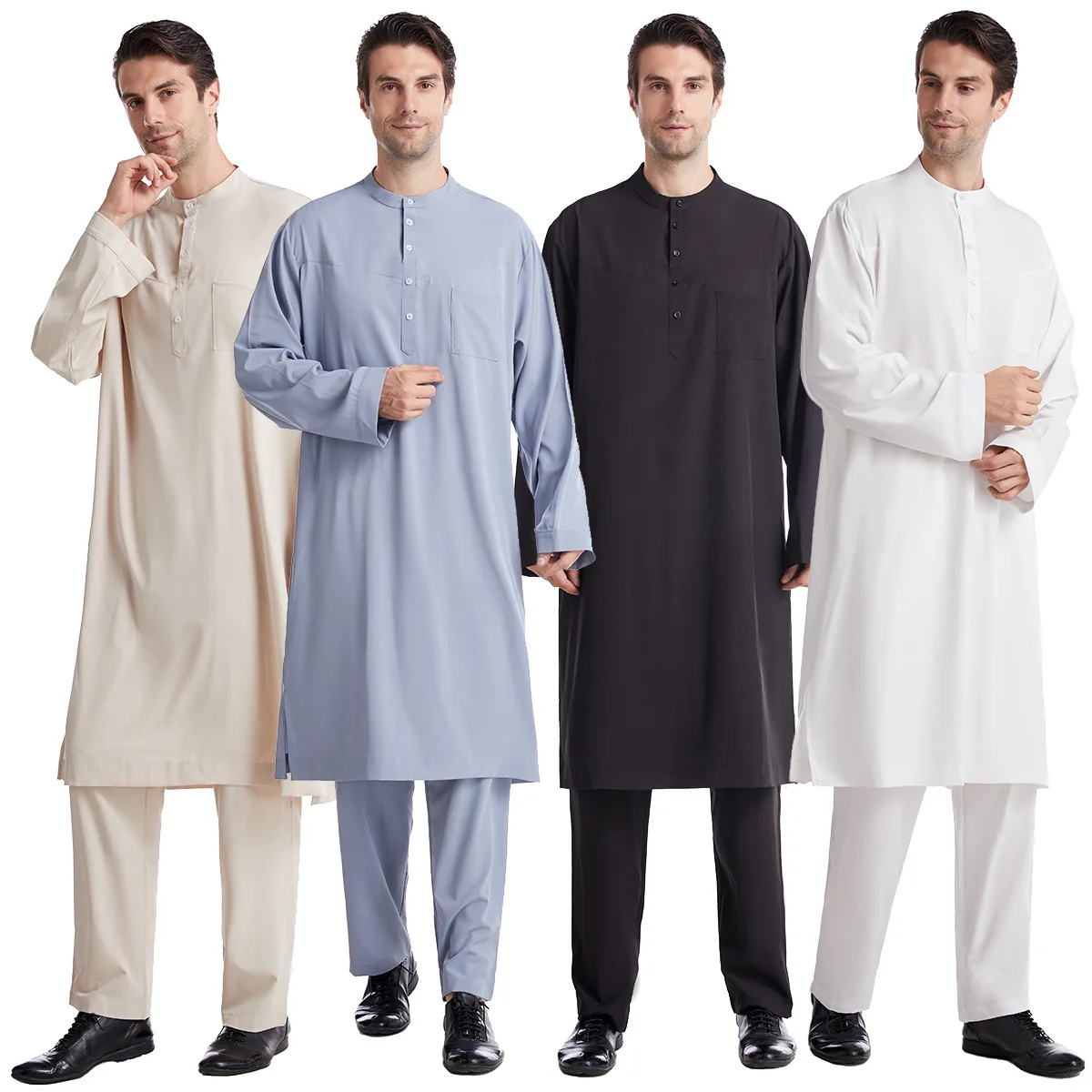 Muslim Men Jubba Thobe 2 Pice  - đánh giá và giá Arabic Formal Wear Men