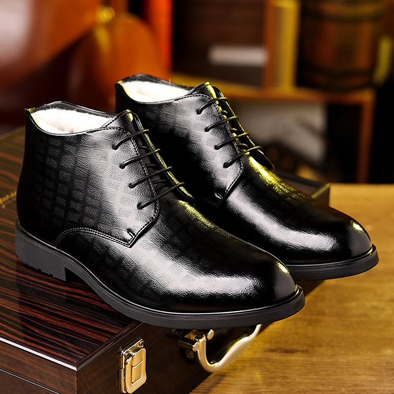 Men's British Style 2025 Winte - đánh giá và giá Men Formal Wear With Boots