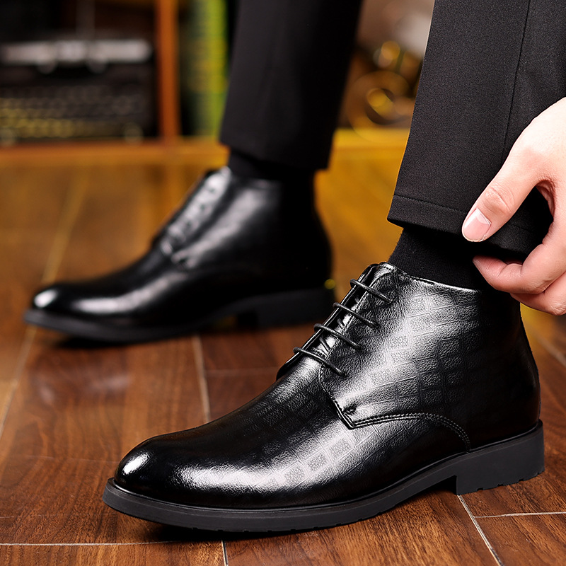 Men's British Style 2025 Winte - đánh giá và giá Men Formal Wear With Boots
