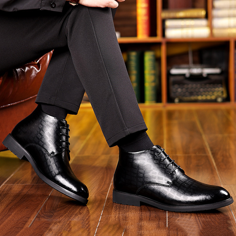Men's British Style 2025 Winte - đánh giá và giá Men Formal Wear With Boots