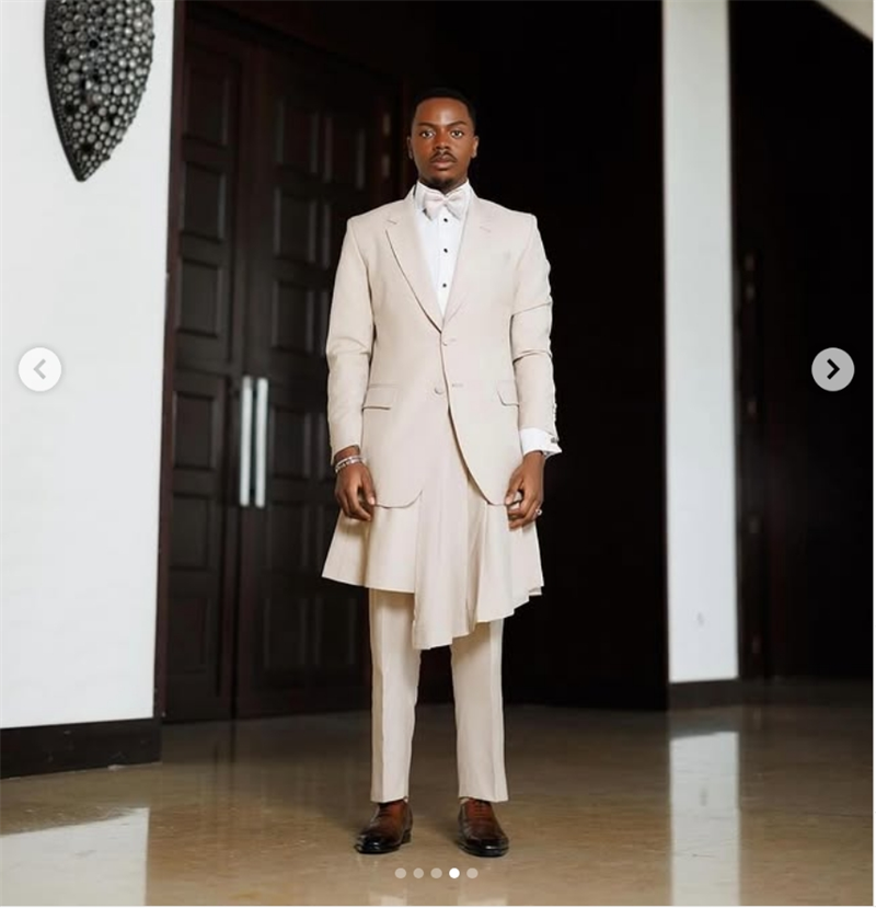 Beige Men Suit Set 2 Piece Bla - đánh giá và giá Arabic Formal Wear Men