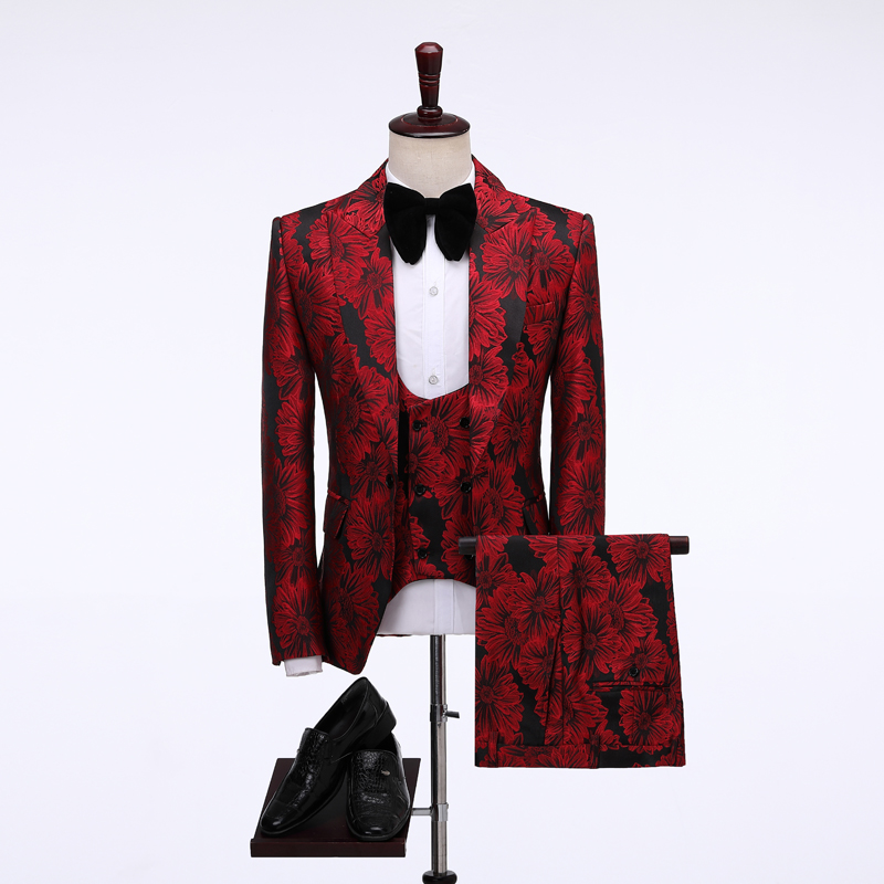 2026 Floral Men's Suits Groom  - đánh giá và giá Men Formal Wear Jacket