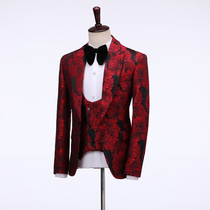 2026 Floral Men's Suits Groom  - đánh giá và giá Men Formal Wear Jacket