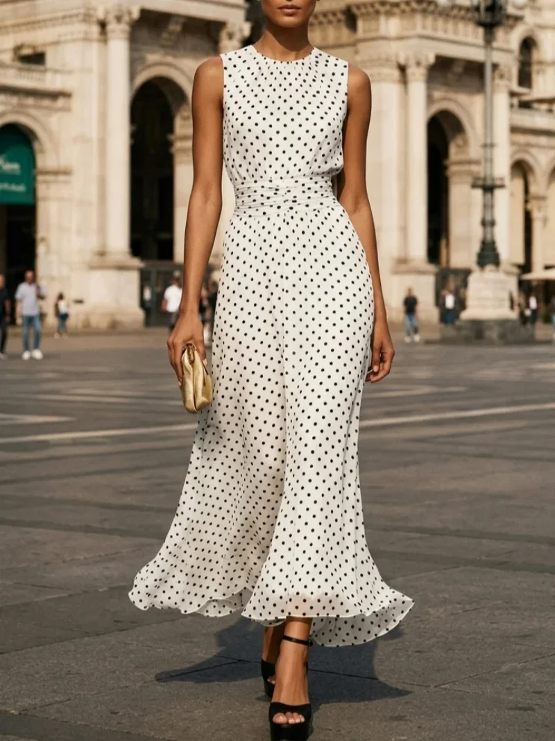 Women's Sleeveless Polka Dot M - đánh giá và giá Men'S Formal Wear For Wedding Guest