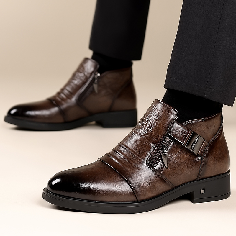 Men's Retro Lion Head Zipper D - đánh giá và giá Men Formal Wear With Boots