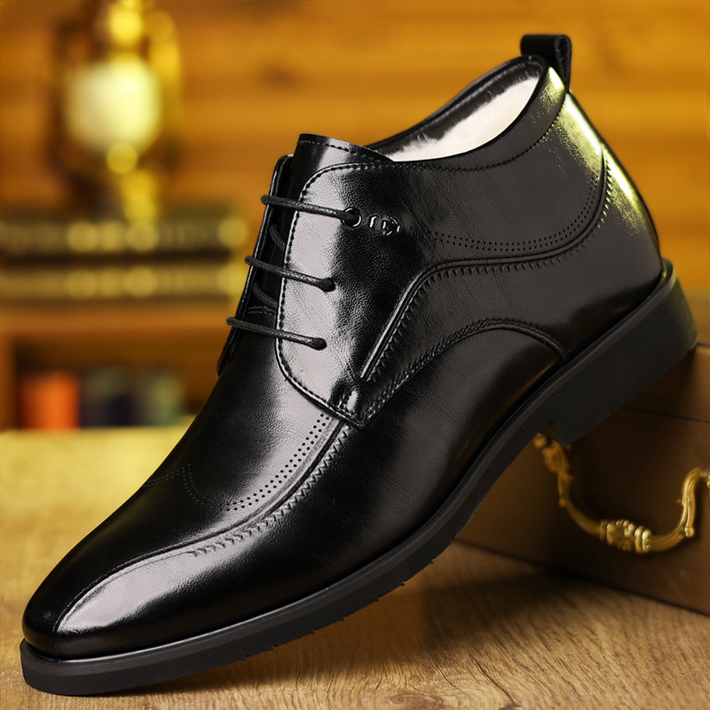 Men's Winter Leather Shoes Vel - đánh giá và giá Men Formal Wear With Boots
