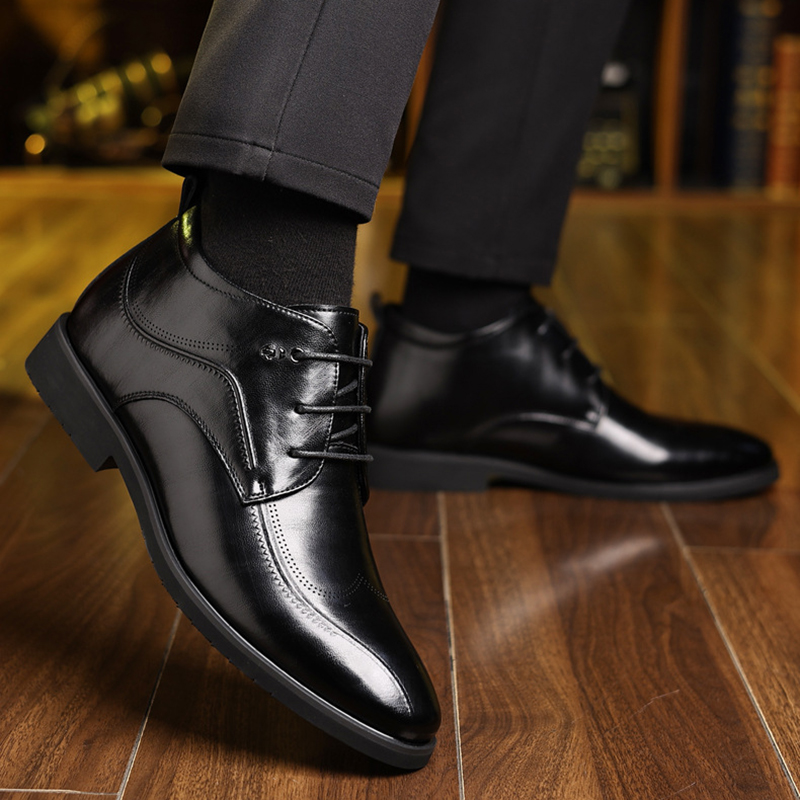 Men's Winter Leather Shoes Vel - đánh giá và giá Men Formal Wear With Boots
