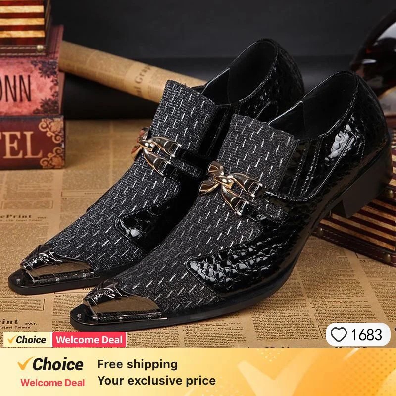 Spring and Autumn Crocodile Li - đánh giá và giá Men'S Formal Party Wear Shoes